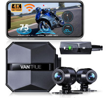 Відеореєстратор Vantrue F1 4K для мотоциклів (передня та задня камера)