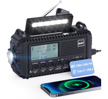 Радіоприймач Crankradio DAB/FM з акумулятором 5000 мАг