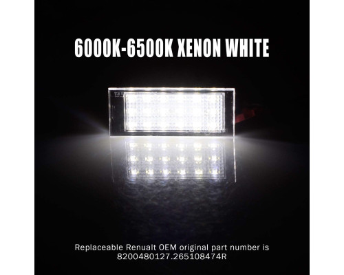 Світлодіодна підсвітка номера WinPower для Renault 6000K