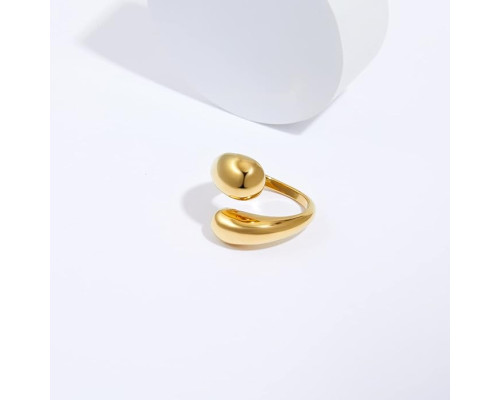 Масивні каблучки YADUDA з товстим золотим покриттям 18K, розмір 8