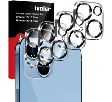Набір захисне скло (4 шт) для камери iPhone 14\15\14 Plus\15 Plus ivoler