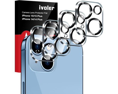 Набір захисне скло (4 шт) для камери iPhone 14\15\14 Plus\15 Plus ivoler