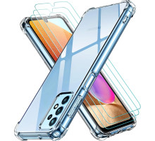 Прозорий чохол для Samsung Galaxy A32 4G + 3 захисні скла