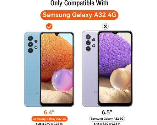 Прозорий чохол для Samsung Galaxy A32 4G + 3 захисні скла