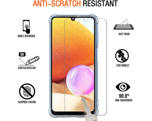 Прозорий чохол для Samsung Galaxy A32 4G + 3 захисні скла