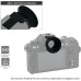 Силіконовий подовжений наглазник Kiwifotos для бездзеркальної камери Fuji Fujifilm X-S20 X200 X200
