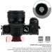 Силіконовий подовжений наглазник Kiwifotos для бездзеркальної камери Fuji Fujifilm X-S20 X200 X200