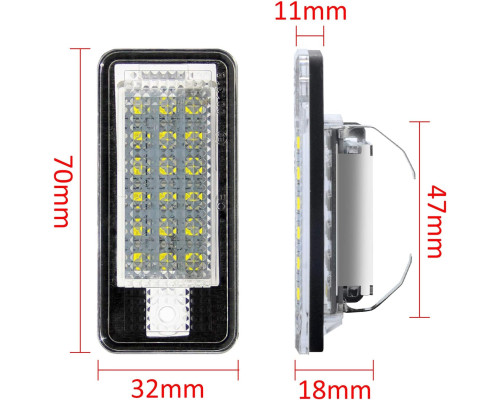 Світлодіодні лампи підсвічування номерного знака WinPower (Комплект 2шт)
