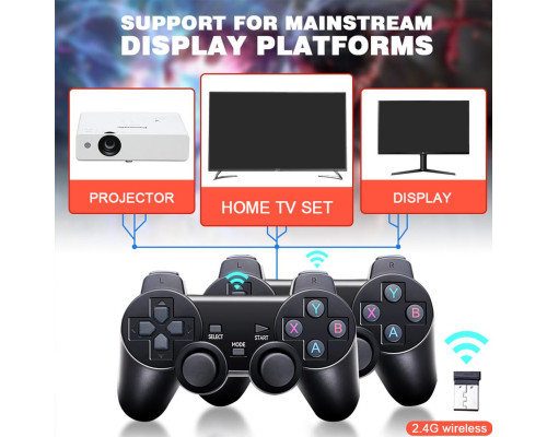 Actualia X2 4K HD Home TV Arcade із двома бездротовими контролерами 2.4G