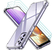 Прозорий чохол для Samsung Galaxy A32 5G + 3 захисних скла