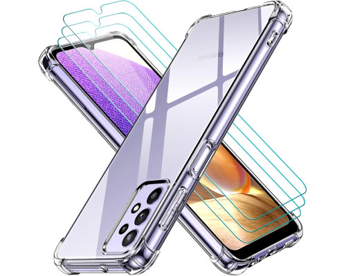 Прозорий чохол для Samsung Galaxy A32 5G + 3 захисних скла