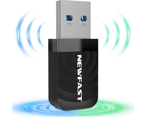 Бездротовий USB-адаптер NEWFAST WiFi 1300 Мбіт/с