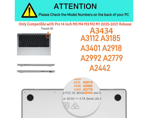 Чохол для MacBook Pro 14 дюймів BYCeKe