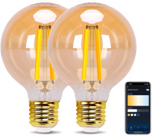 Лампа Aigostar Alexa Vintage Filament Connected, E27 G80 6W Smart