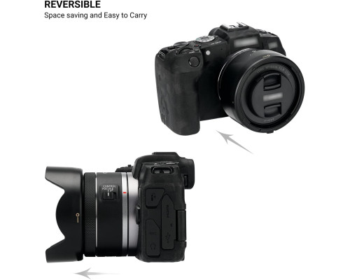 Бленда об'єктива для Canon RF 16mm F2.8 STM на камері EOS R5 II R6 II R8 R1 R3 RP R