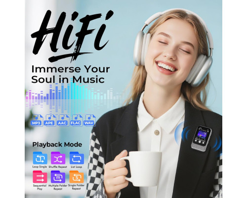MP3-плеєр на 64 ГБ з Bluetooth 5.3