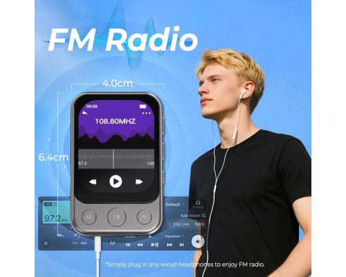 MP3-плеєр на 64 ГБ з Bluetooth 5.3