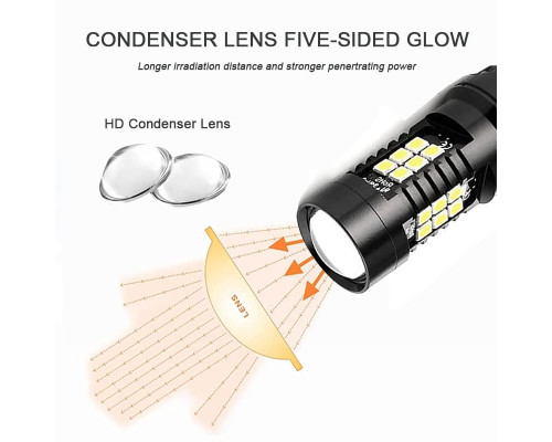 Сигнальна лампа Automaze T20 Led 7443 W21 5W 7440 WY21W W21W 12V 3030 SMD T25 21 Led P27W