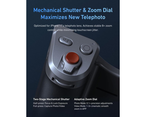 Комплект чохла та тримача для телефону Telesin Master Grip Kit для iPhone 17 Pro