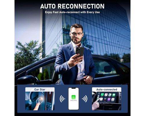 Бездротовий адаптер Sixriver CarPlay 2024