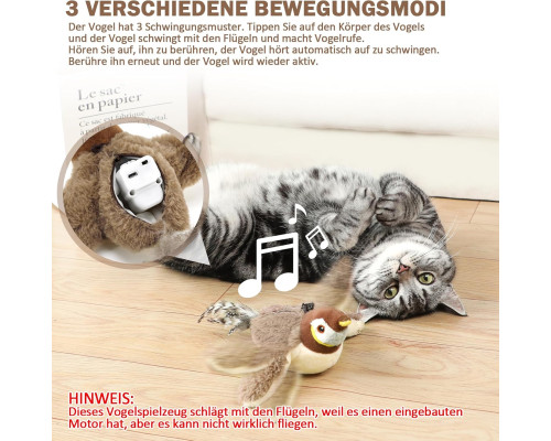 Інтерактивна автоматична іграшка для котів Nepfaivy Cat Toy Bird Electric