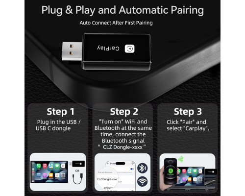 Бездротовий адаптер CarPlay ULA-YUAN