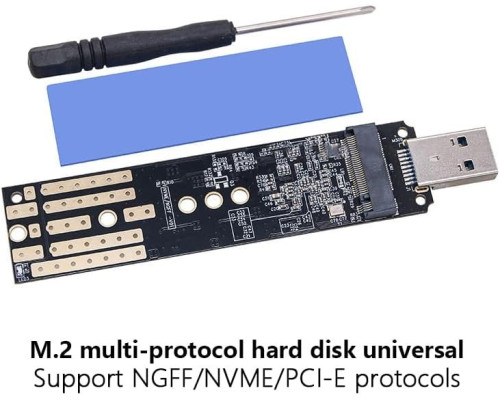 Корпус для жорсткого диску NVME SATA 2242/2260/2280