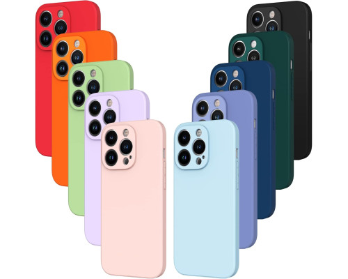 Набір з 10 силіконових чохлів для iPhone 14 Pro 6,1 дюйма ivoler