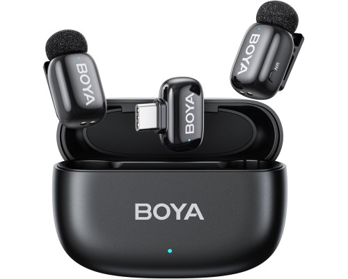Бездротовий петличний мікрофон BOYA міні для Android/планшетів/ПК з USB-C штекером