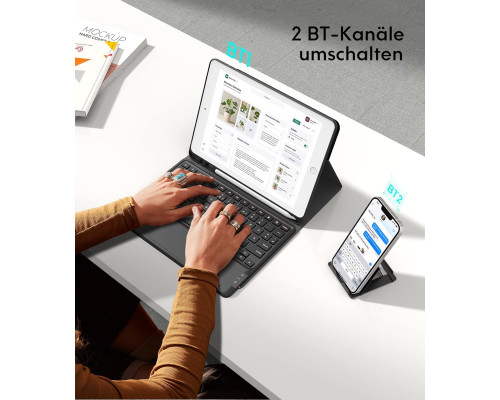 Чохол Earto iPad 9/8/7 Generartion з клавіатурою та інтелектуальною сенсорною панеллю