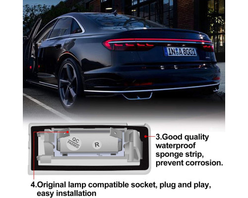 Ліхтар підсвічування номерного знака WinPower SMD LED (Комплект 2шт)