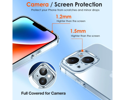 Чохол для iPhone 14 Plus з 2 захисними склом із загартованого скла