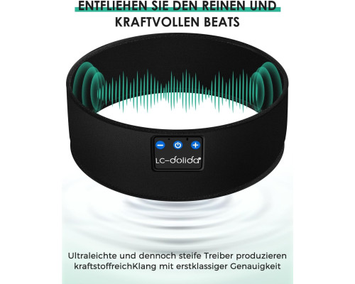 Пов'язка для сну з Bluetooth навушниками LC-dolida