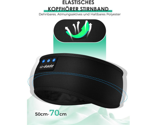 Пов'язка для сну з Bluetooth навушниками LC-dolida