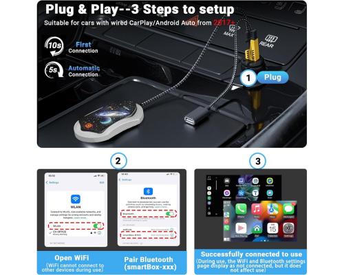 Бездротовий адаптер LEYMENCOJ для Carplay