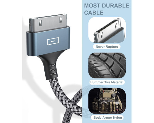 30-контактний USB-кабель для передачі даних і зарядного пристрою для iPhone