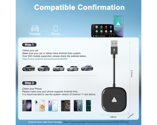 Бездротовий адаптер Android Auto FEINODI