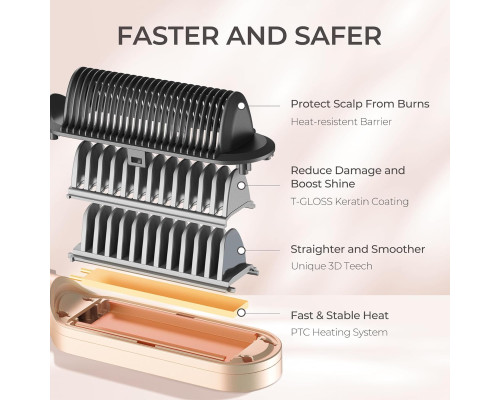 Випрямляч для волосся TYMO Ring Hair Straightener Brush