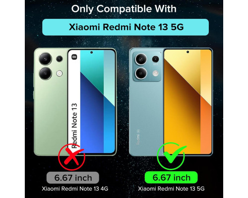 Прозорий чохол для Xiaomi Redmi Note 13 5G + 2 захисні скла