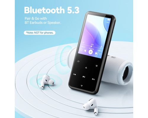 MP3-Плеєр з Bluetooth та вбудованою пам'яттю 64 ГБ AGPTEK