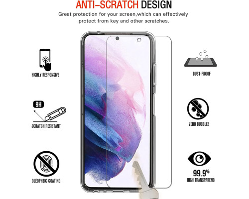 Прозорий чохол для Samsung Galaxy S22 5G / 4G + 2 захисні скла