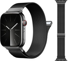 Ремінець для годинника сумісний з Apple Watch (чорний)