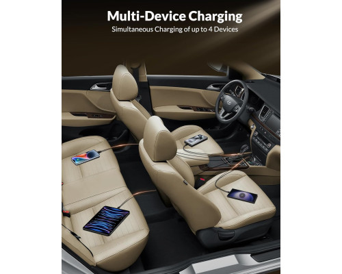 Автомобільний зарядний пристрій USB C потужністю 90 Вт