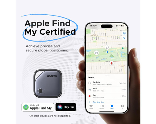 Bluetooth-трекер UGREEN FineTrack Air для iOS (Комплект 4шт)