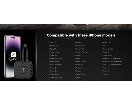 Бездротовий адаптер ITIDU CarPlay для Apple