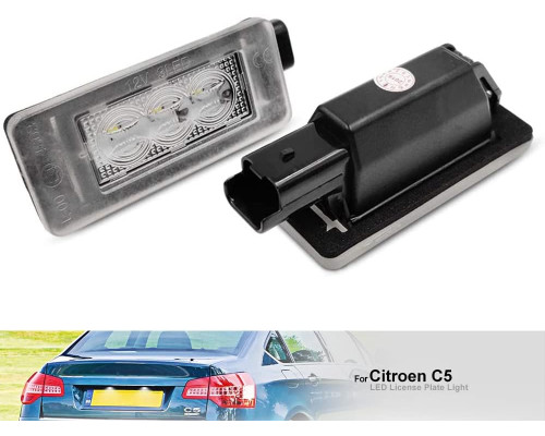 Світлодіодне підсвічування номерного знаку Peugeot 207 208 308 2008 3008 5008 Citroen C5 III RD 08